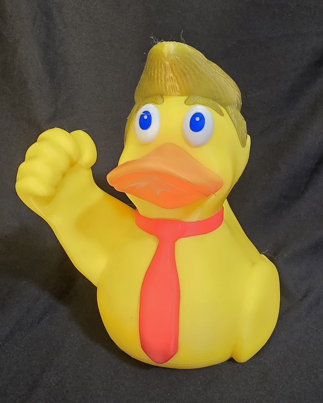 Trump Duck Fist Pump with Ear Patch 6"
