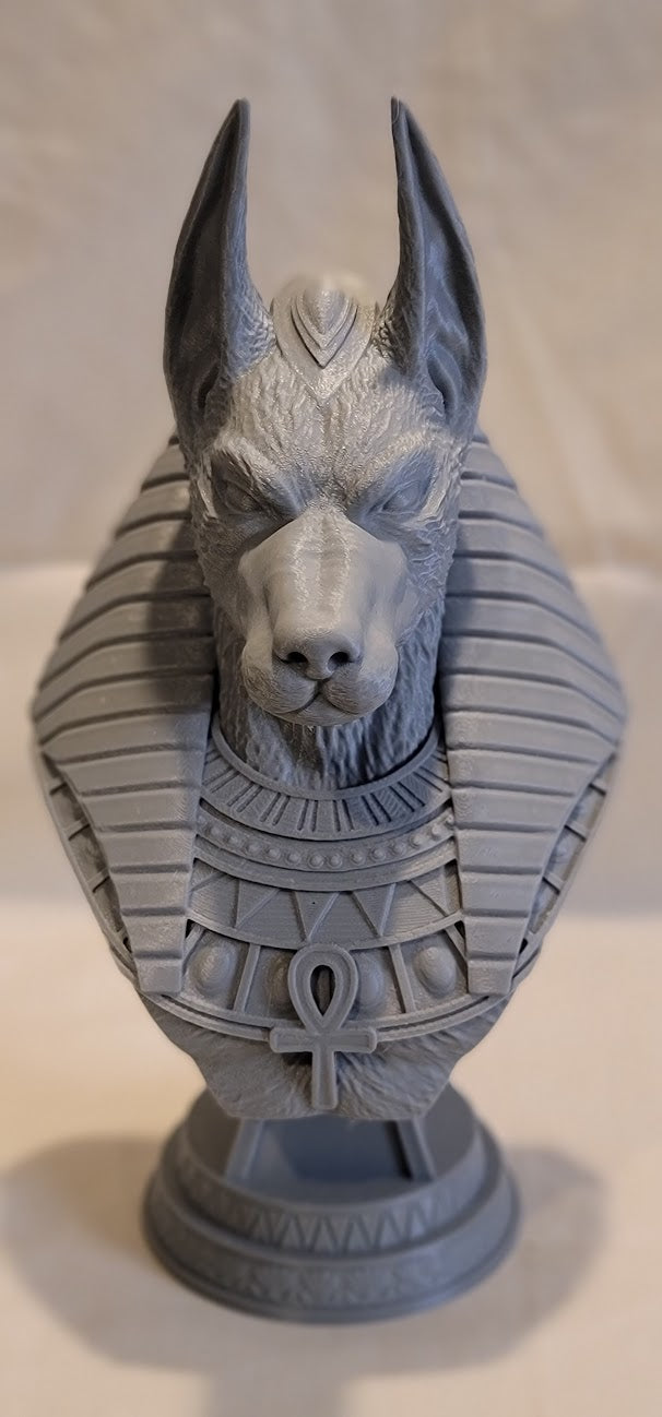 Anubis Bust 12" Gray