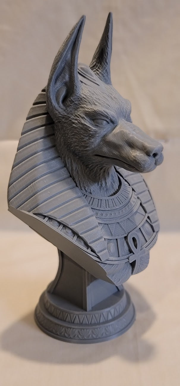 Anubis Bust 12" Gray