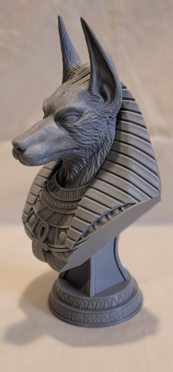 Anubis Bust 12" Gray