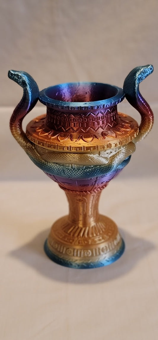 Egyptian Style Vase 9" tall