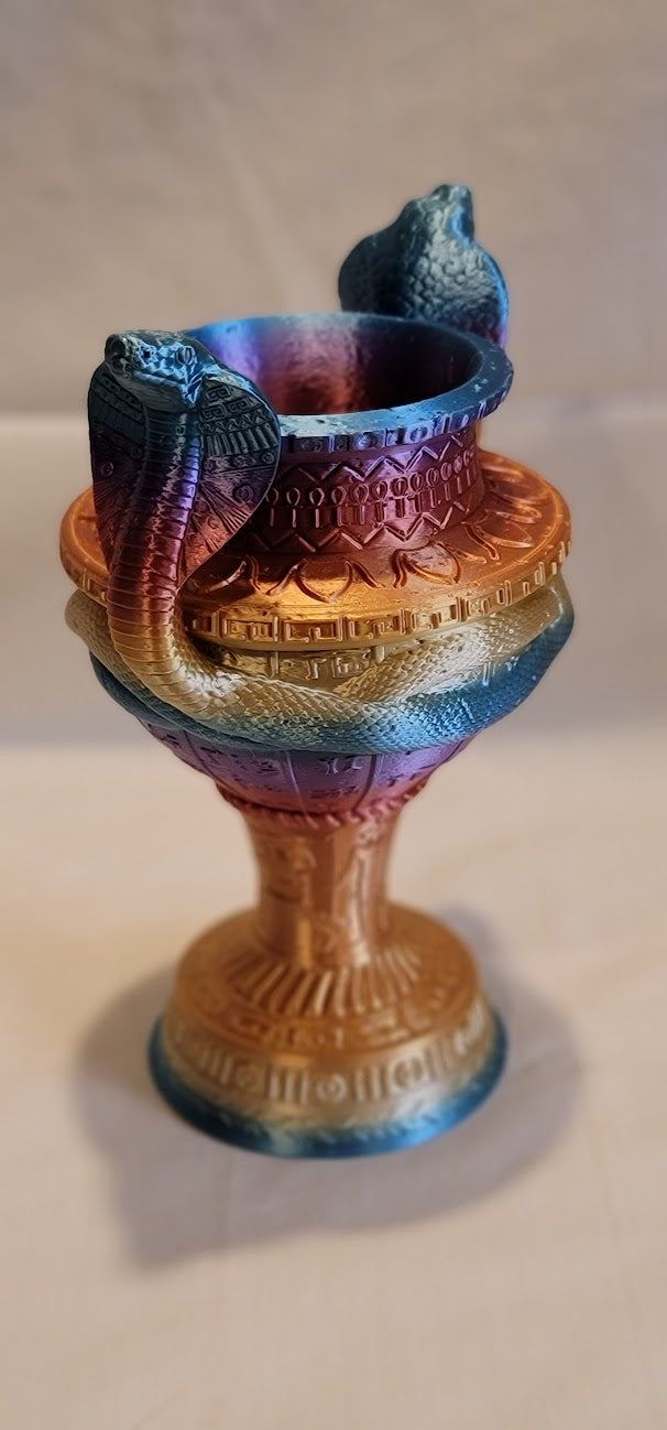 Egyptian Style Vase 9" tall