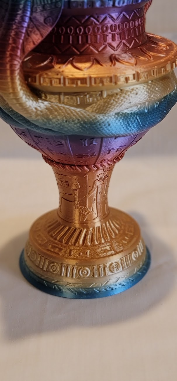 Egyptian Style Vase 9" tall