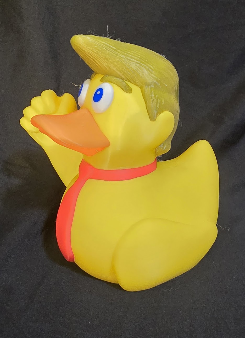 Trump Duck Fist Pump with Ear Patch 2.5"